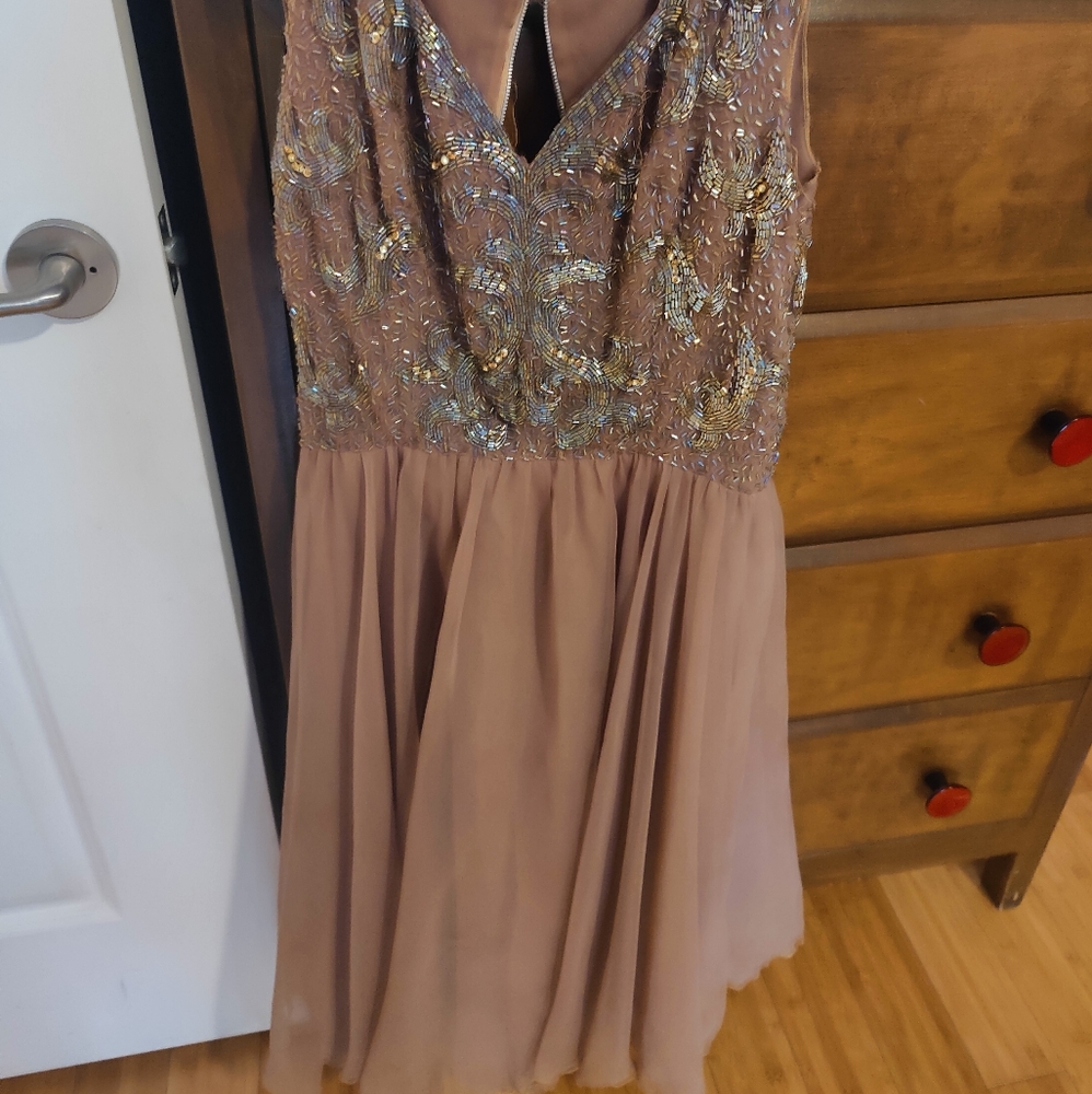 Vintage beaded bodice dress.